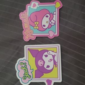 My Melody and Kuromi Stickers Sanrio Hot Topic